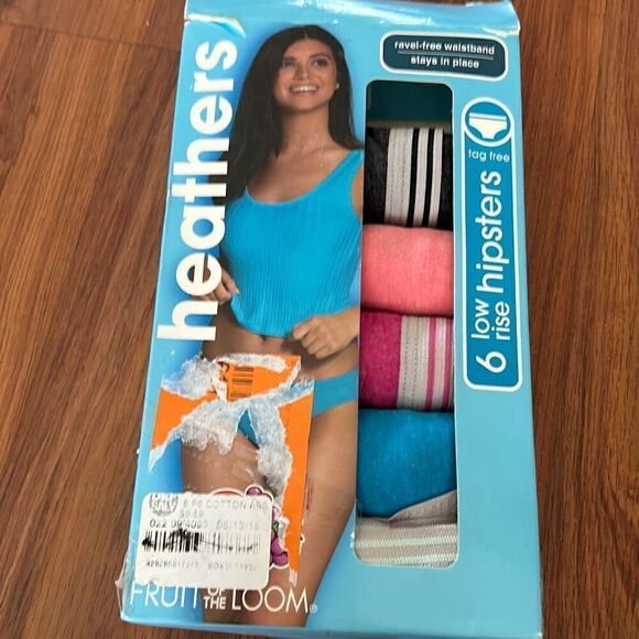 NEW fruit of the loom six pack low rise hipsters size xl 8 - Picture 2 of 4